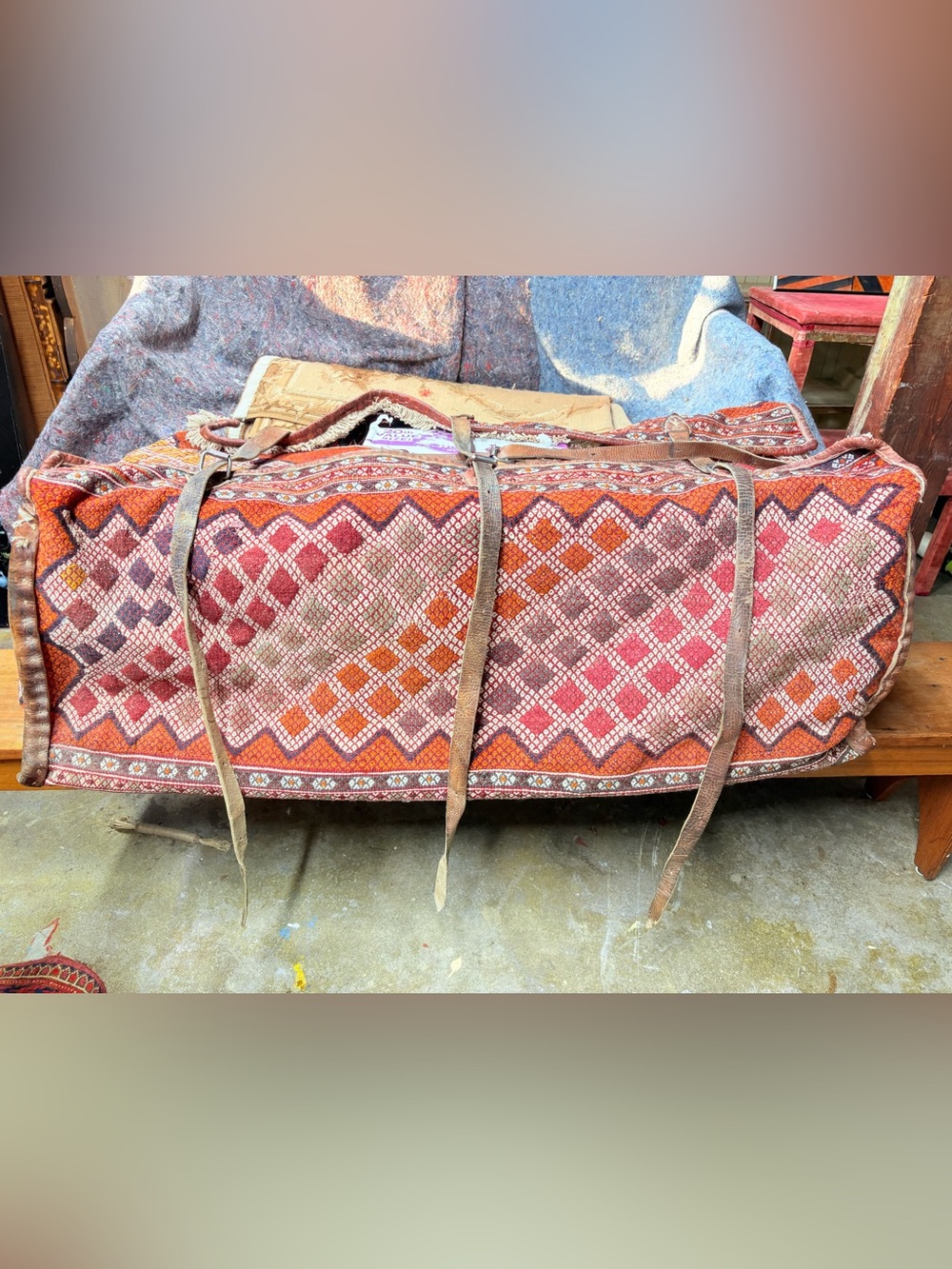 Vintage Kilim Saddle Bag